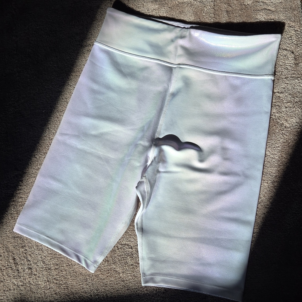 Carbon38 Iridescent Biker Shorts